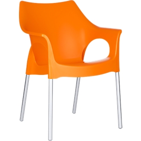 Chaise pour extérieur OLA, orange