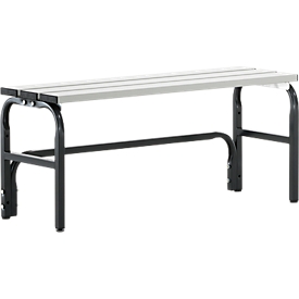 Changing bench, tubular steel/aluminium, single, 1015 mm wide, anthracite