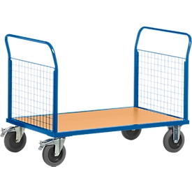 Chariot à 2 dossiers habillage grillagé, L 1000 x l. 700 mm