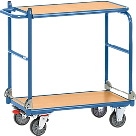 Chariot à 2 étages, repliable, L 720 x l. 450 mm, capacité 250 kg