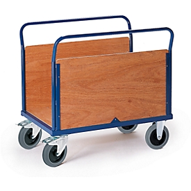 Chariot à 2 ridelles bois, 1000 x 570 mm