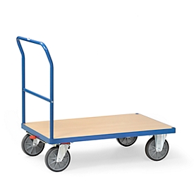 Chariot avec poignée de poussée, 850 x 500 mm