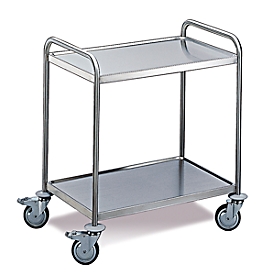 Chariot de transport, 2 étages, grand, 1000 x 600 mm