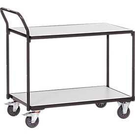 Chariot de transport ESD, 980 x 520 x 1020 mm, 2 étagères