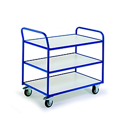 Chariot de transport ESD à 3 étages, 990 x 590 mm, capacité de charge 250 kg