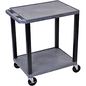 Chariot polyvalent en plastique, gris