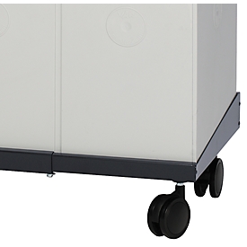 Châssis mobile pour poubelle pré-sélective Karat 2000, réglable 510-860 mm