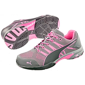 Chaussures de sécurité pour femme Puma Safety Celerity Knit Pink Wns Low, S1, embout en acier, taille 38