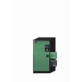 Chemikalienschrank  asecos CS-CLASSIC, Flügeltür, Anschlag links, Front Resedagrün, B 545 x T 520 x H 1105 mm