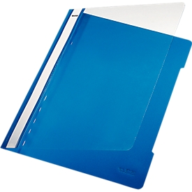 Chemise à lamelles 4191 LEITZ®, format A4, PVC, 25 p., bleu