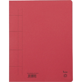 Chemise à lamelles carton bene, format A4, rouge