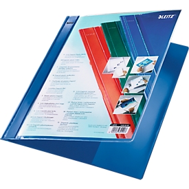 Chemise à lamelles Exquisit LEITZ®, format A4, PVC, bleu