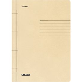 Chemise à lamelles FALKEN, format A4, carton RC Manila, chamois