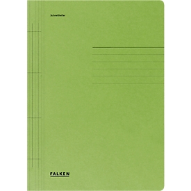 Chemise à lamelles FALKEN, format A4, carton RC Manila, vert