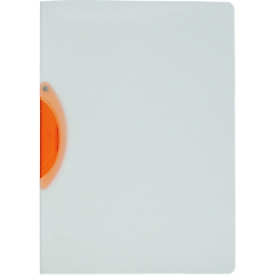 Chemise à pince Easy Plus Kolma, A4, jusqu'à 30 feuilles, plastique transparent KolmaFlex, avec pince rouge