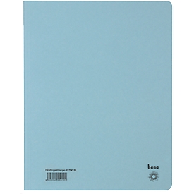Chemise à trois rabats bene, format A4, bleu
