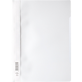 Chemise transparente avec barre de maintien DURABLE, format A4, polypropylène, 50 p., blanc