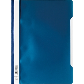 Chemise transparente avec barre de maintien DURABLE, format A4, polypropylène, 50 p., bleu