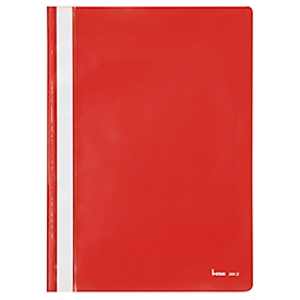 Chemise transparente bene, format A4, polypropylène, 25 p., rouge