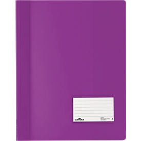 Chemise transparente Premium DURABLE, pour format A4, PVC dur, 25 p., violet