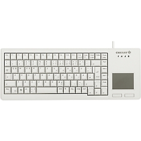 Cherry Clavier XS Touchpad Keyboard G84-5500, QWERTZ, grand touchpad, 2 touches de souris, gris clair