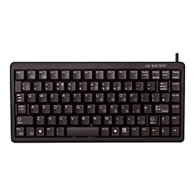 CHERRY Compact-Keyboard G84-4100 - Tastatur - PS/2, USB - Pan-Nordic - Schwarz