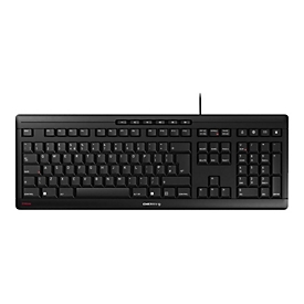 Cherry Contour Design STREAM - Taille réelle (100 %) - Avec fil - USB - Clavier à membrane - QWERTY - Noir