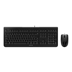 Cherry DC 2000 - Taille réelle (100 %) - Avec fil - USB - QWERTY - Noir - Souris incluse
