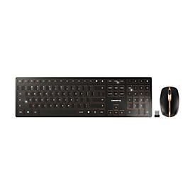Cherry DW 9100 SLIM - Sans fil - RF sans fil + Bluetooth - QWERTY - Noir - Souris incluse