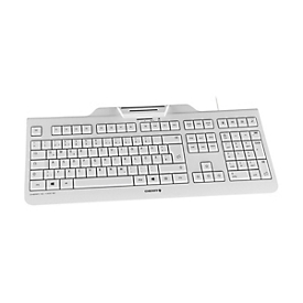 CHERRY KC 1000 SC - Tastatur - USB - Schweiz - Pale Gray