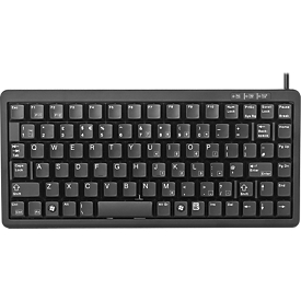 Cherry Kompakttastatur G84-4100, ultraflach, USB-Anschluss, für Slim Line PCs, schwarz