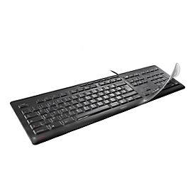 CHERRY WetEx European Layout with Windows Keys - Tastatur-Abdeckung - für eVolution STREAM XT Corded MultiMedia G85-23110; STREAM 3.0, XT T2