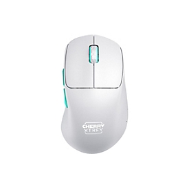 Cherry Xtrfy M64 - Maus - ergonomisch - optisch - 5 Tasten - kabellos - 2.4 GHz - kabelloser Empfänger (USB)