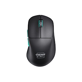 Cherry Xtrfy M64 - Maus - ergonomisch - optisch - 5 Tasten - kabellos - 2.4 GHz - kabelloser Empfänger (USB)