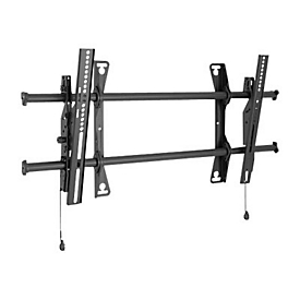Chief Fusion Large Tilt Wall Mount - For Displays 42-86" - Black - Befestigungskit (Kippbare Wandhalterung, 2 Verbindungsklammern)
