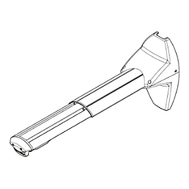 Chief Heavy Duty Single Stud Wall Mount Accessory - Silver - Montagekomponente (Anschluss-Kit)