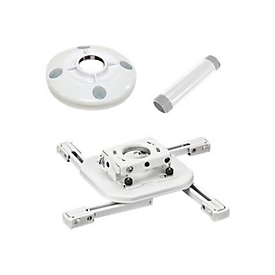 Chief Mini Universal RPA Projector Mount - Includes Projector Mount, 6" Ceiling Plate, and 3" Extension Column - White - Befestigungskit (Erweiterungsständer, Deckenplatte, Universalmontage)