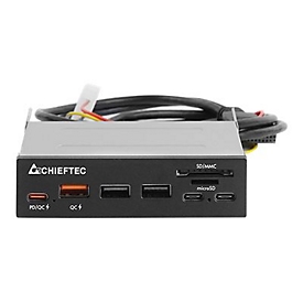 Chieftec CRD-908H - Kartenleser - 2 in 1 - 8,9 cm (3,5 Zoll) (SD, microSD) - USB 3.2 Gen 1 / USB-C