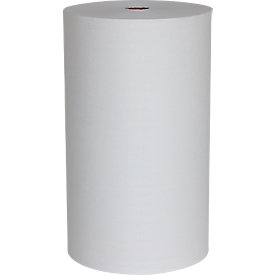 Chiffons de nettoyage WIPEX®-FULLPOWER, réutilisables, extrêmement résistants à la déchirure &amp; absorbants, taille des chiffons env. 400 x 380 mm, cellulose &amp; polyester, blanc, 1 rouleau de 500 chiffons