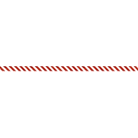 Cinta de barrera, lámina de polietileno, 100 m x 80 mm, rojo/blanco cruzado, 1 rollo