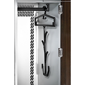 Cintre C+P avec crochets multifonctions, pour armoires-vestiaires