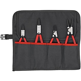 Circlip tangen set 4 st. in rolkoffer 10-60mm KNIPEX