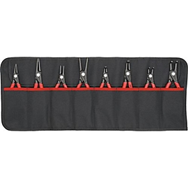 Circliptang set versie 2 8 st. in rolkoffer 10-60mm KNIPEX