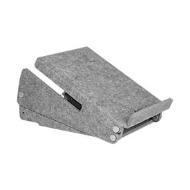 Circular-Line laptop stand BakkerElkhuizen Ergo-Top 320, 60% recycled material, W 215 x D 140 x H 350, light grey