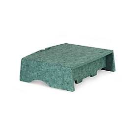 Circular-Line monitor stand Bakker Elkhuizen Q-riser 90, made of 60% recycled material, W 300 x D 250 x H 90 mm, green