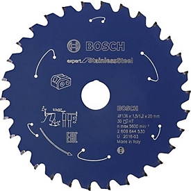 Cirkelzaagblad AD 136 mm Z.30 HLTCG Boorgat 20 mm Zaagbreedte 1,5 mm HM BOSCH