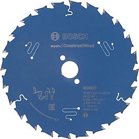 Cirkelzaagblad AD 165 mm, 24 tanden, boorgat 20 mm, zaagbreedte 2 mm, hardmetaal, BOSCH