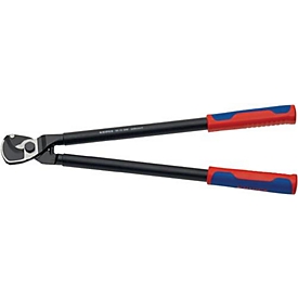 Cisaille à câbles L.500 mm, tête brunie, gaines multicomposants KNIPEX