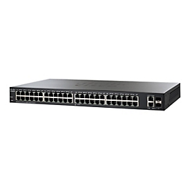 Cisco 220 Series SG220-50 - Switch - managed - 48 x 10/100/1000 + 2 x Kombi-Gigabit-SFP - Desktop, an Rack montierbar