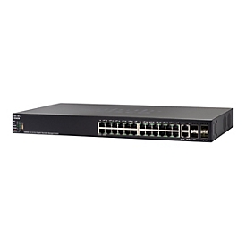 Cisco 550X Series SG550X-24 - Switch - L3 - managed - 24 x 10/100/1000 + 2 x 10 Gigabit SFP+ (Uplink)